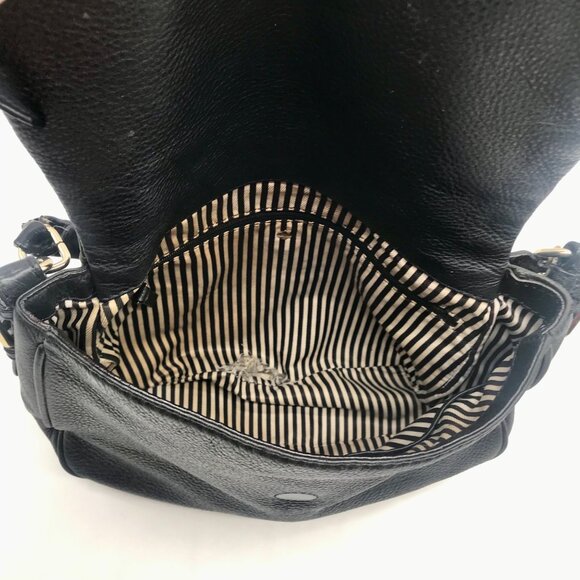 Kate Spade Black Pebbled Leather Cobble Hill Devin Satchel Bag - Picture 10 of 11